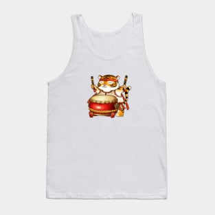 Cute CNY Year of the Tiger Drumer Tank Top